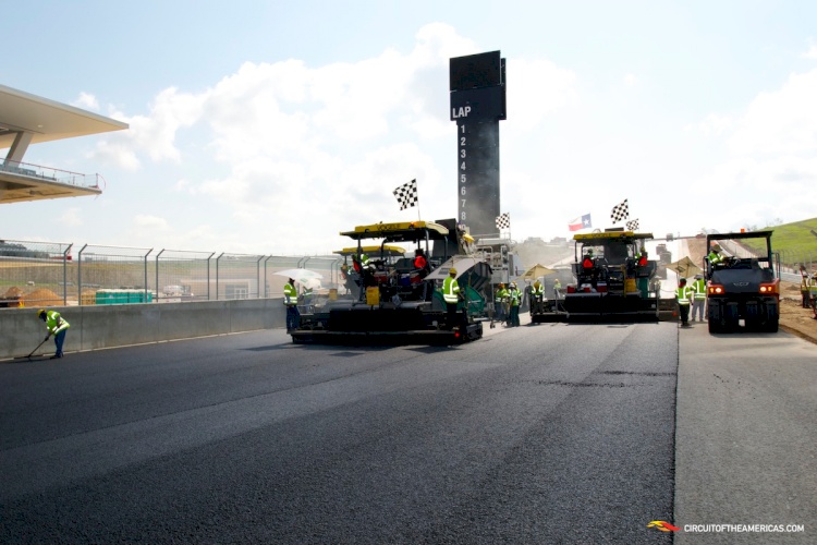 COTA COMPLETES TRACK PAVEMENT WITH SUCCESS COTA COMPLETES TRACK PAVEMENT WITH SUCCESS